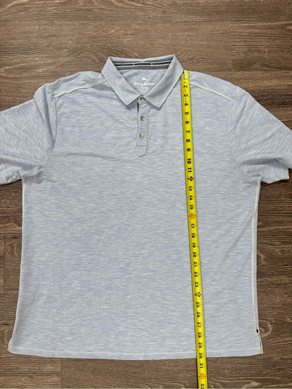 Tommy Bahama XL Tall IslandZone Polo Shirt Light Blue Performance Golf - Picture 5 of 5